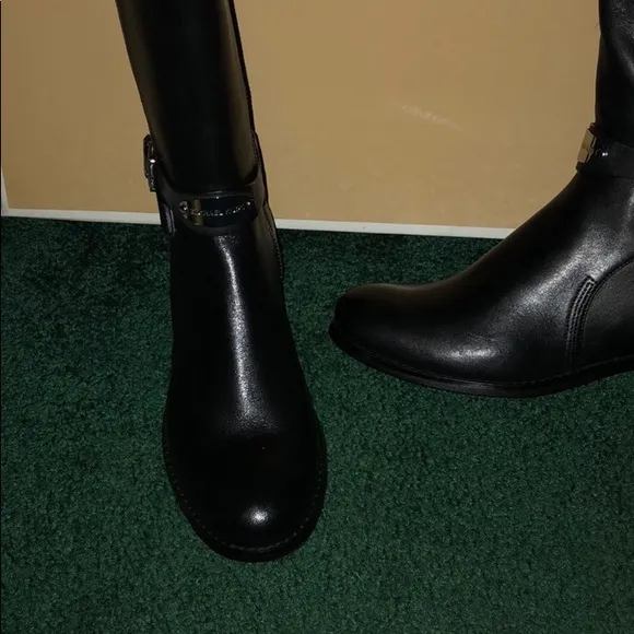 MICHAEL Michael Kors black Arley Riding Boots