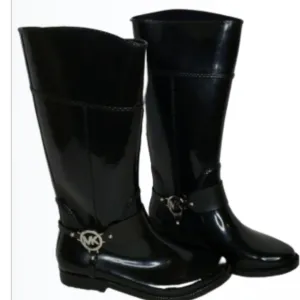 MICHAEL Michael Kors Fulton Tall Black Rain Boots Size 9