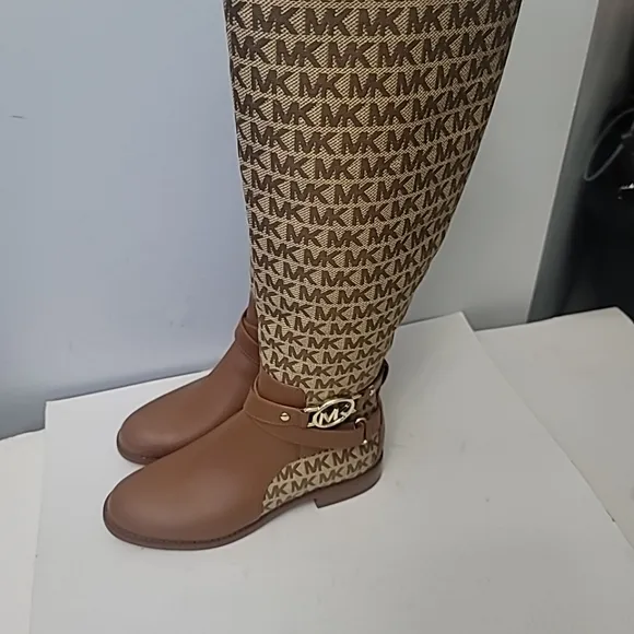 MICHAEL Michael Kors Rory Logo Jacquard Riding Boots