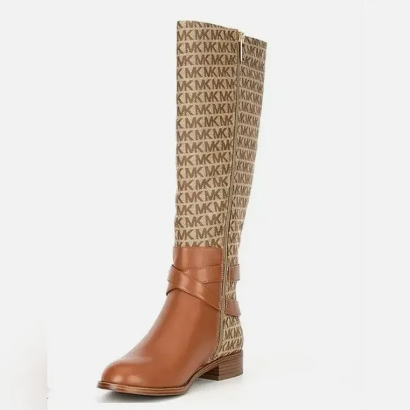 MICHAEL Michael Kors Rory Logo Jacquard Riding Boots