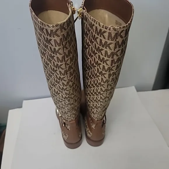 MICHAEL Michael Kors Rory Logo Jacquard Riding Boots
