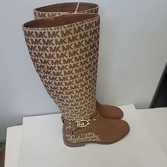 MICHAEL Michael Kors Rory Logo Jacquard Riding Boots