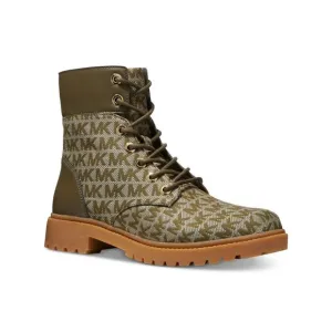 MICHAEL MICHAEL KORS Womens Green Lace Up Alistair Round Toe Combat Boots 6.5 M