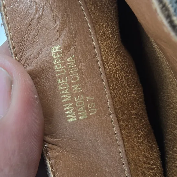 Mi.iM Shoe Women's 7 Tan Brown Suede Over The Knee Boots Chunky Heel
