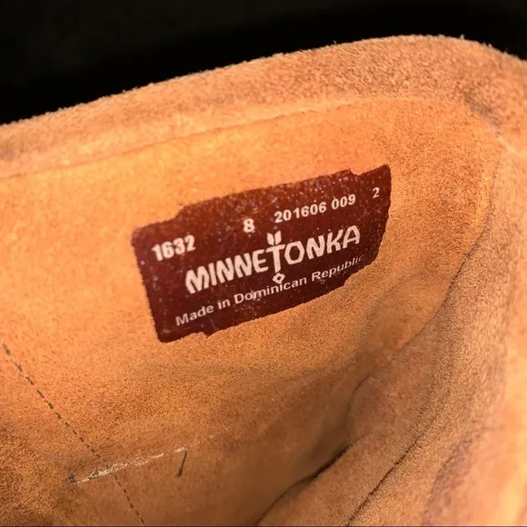 Minnetonka Fringe Shingles suede Boots, Brown