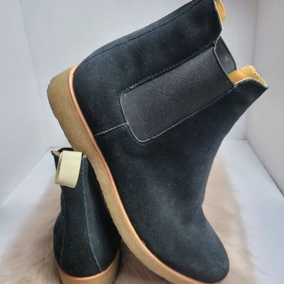 MNML Black Suede Chealsy Boots