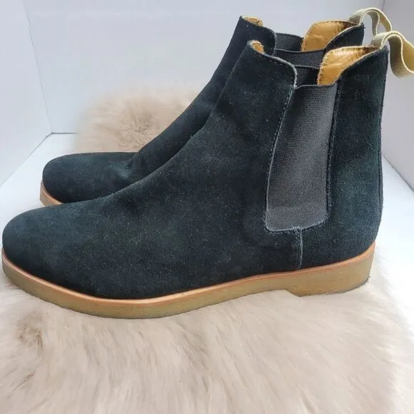 MNML Black Suede Chealsy Boots