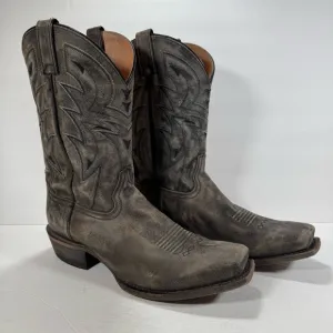Moonshine Spirit Kelsey Black Leather Broad Square Toe Western Boots Size 13D