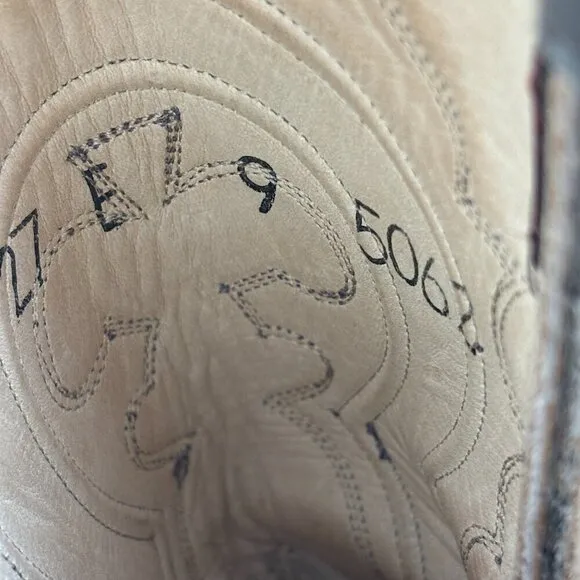 Morgan &amp; Miller Made In Mexico Leather Boots 27 E/9