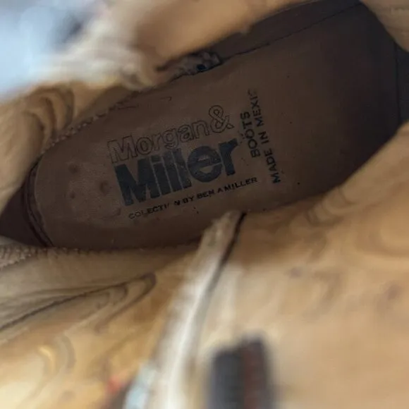 Morgan &amp; Miller Made In Mexico Leather Boots 27 E/9