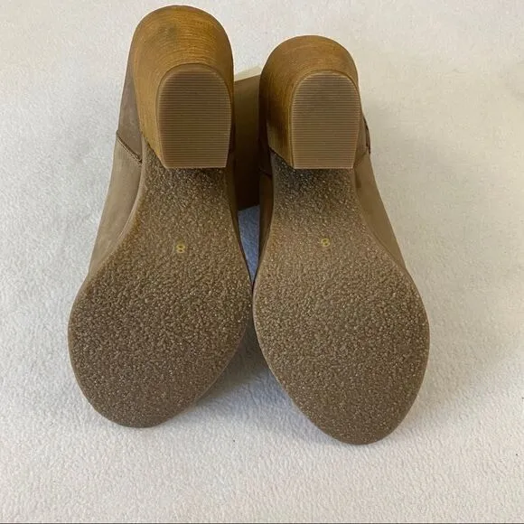 Musse &amp; Cloud Tan Avaly Laser Cut Ankle Boots
