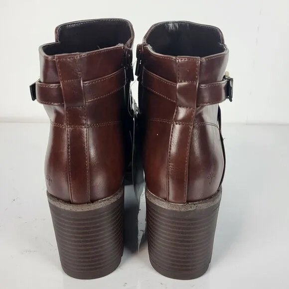Naturalizer Madalynn Buckle Ankle Boots water Repellent 10W