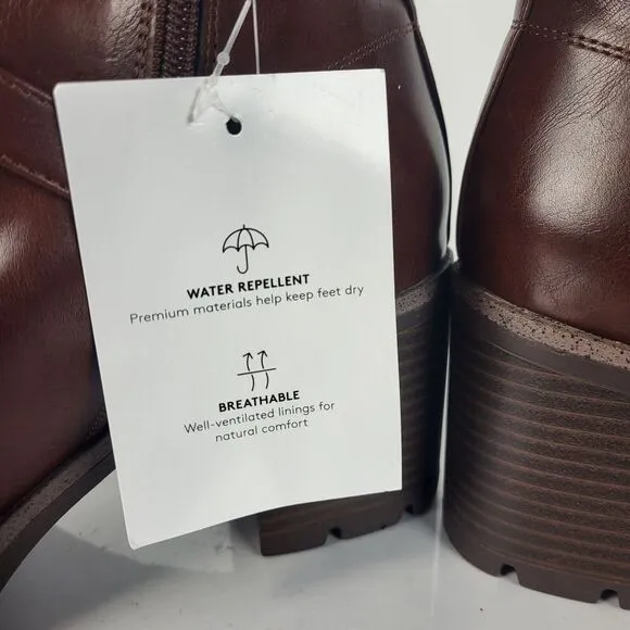 Naturalizer Madalynn Buckle Ankle Boots water Repellent 10W
