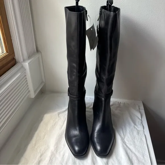 Naturalizer Sterling Wide Calf Knee-High Boots Black Sz 9M