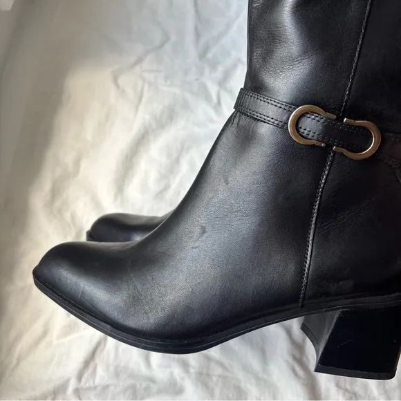 Naturalizer Sterling Wide Calf Knee-High Boots Black Sz 9M