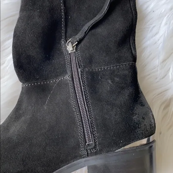 Naughty monkey leather stride suede riding boot