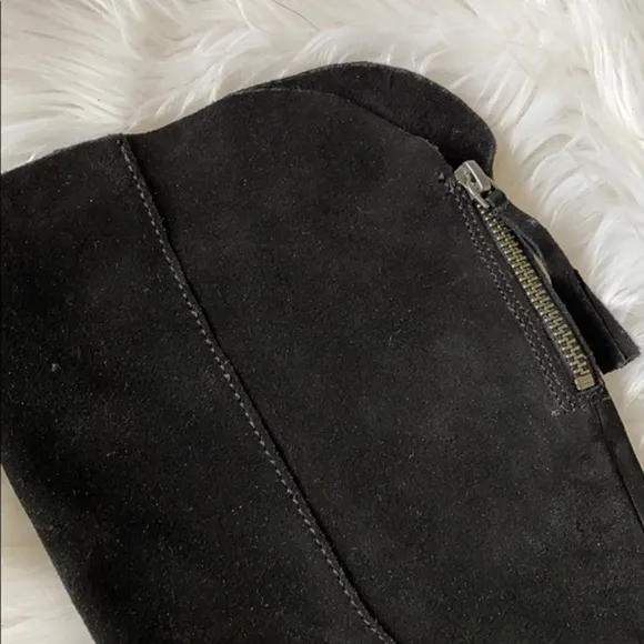 Naughty monkey leather stride suede riding boot