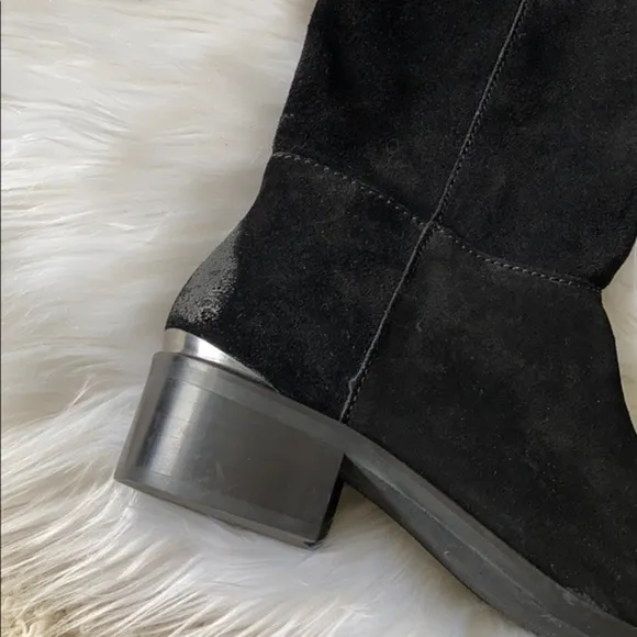 Naughty monkey leather stride suede riding boot