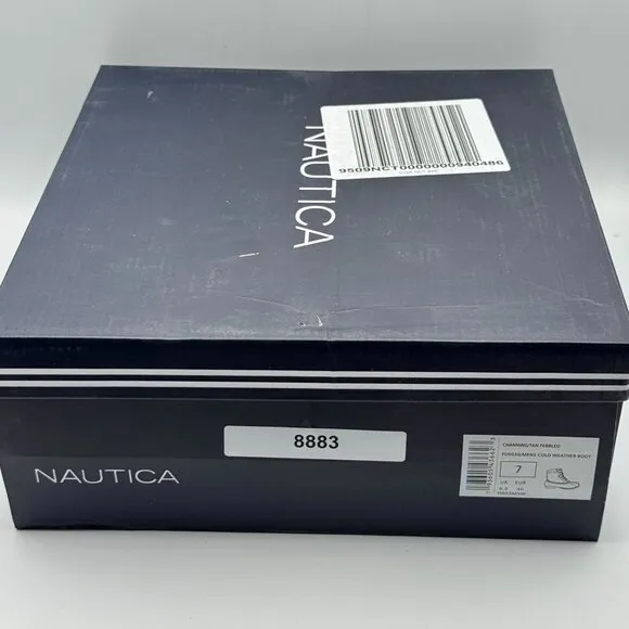 Nautica Channing Duck Boots Brown Waterproof Rubber Sole Insulated Lace-Up 7 M