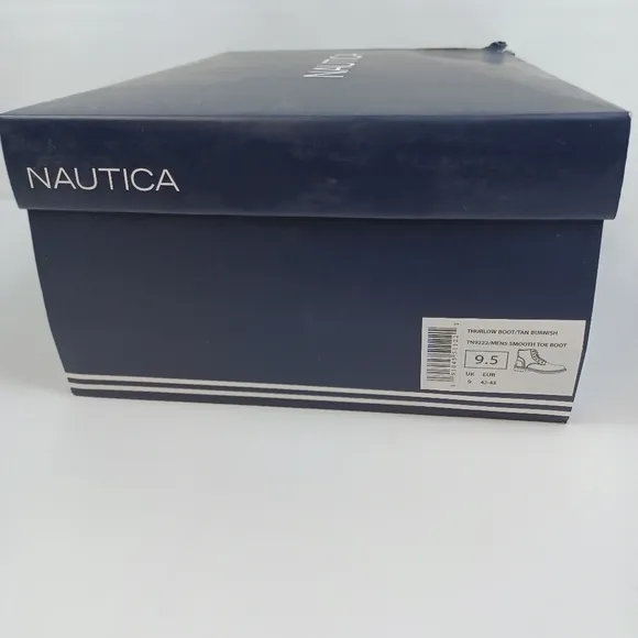 Nautica men's fashion Chukka Derby smooth‎ toe Boots brown size 9.5