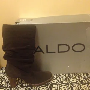 NEVER WORN!! Suede Slight Slouchy Boots