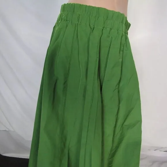 NEW BITTE KAI RAND Womens Cotton Blend Full Maxi Skirt Size M Kelly Green