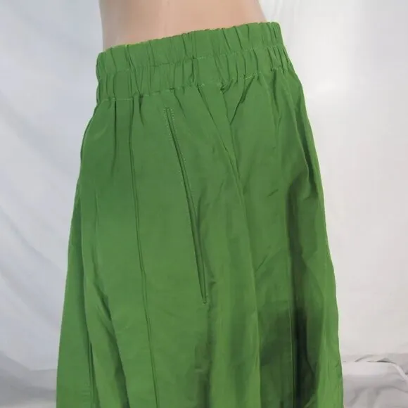 NEW BITTE KAI RAND Womens Cotton Blend Full Maxi Skirt Size M Kelly Green