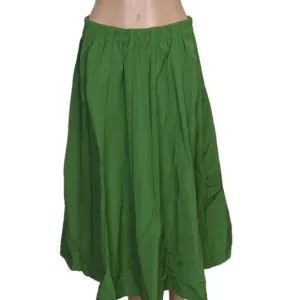 NEW BITTE KAI RAND Womens Cotton Blend Full Maxi Skirt Size M Kelly Green