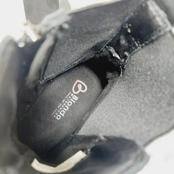 NEW Blondo Dahlia Black Nubuck Waterproof Motorcycle Booties F907