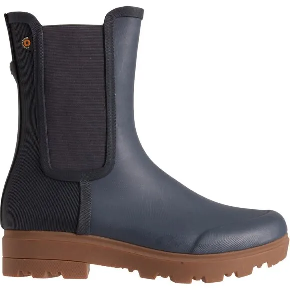 NEW Bogs Footwear Holly Tall Chelsea Rain Boots - Waterproof Dark Grey Women 252