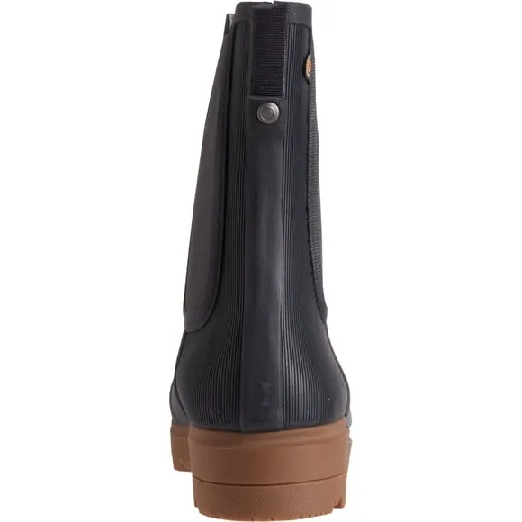 NEW Bogs Footwear Holly Tall Chelsea Rain Boots - Waterproof Dark Grey Women 252