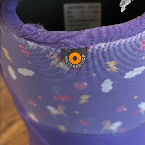 NEW Bogs | Kids Grasp Pegasus Purple Boots -22’F Waterproof Sz 5 Youth