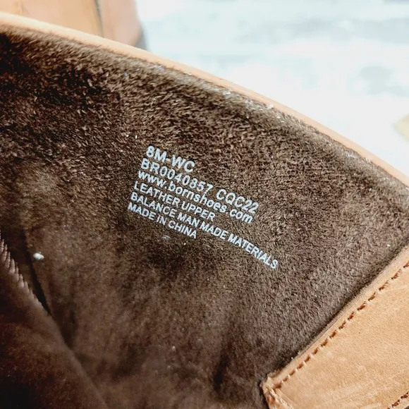 New BORN Shaunie Brown Leather Riding Western Boot D732
