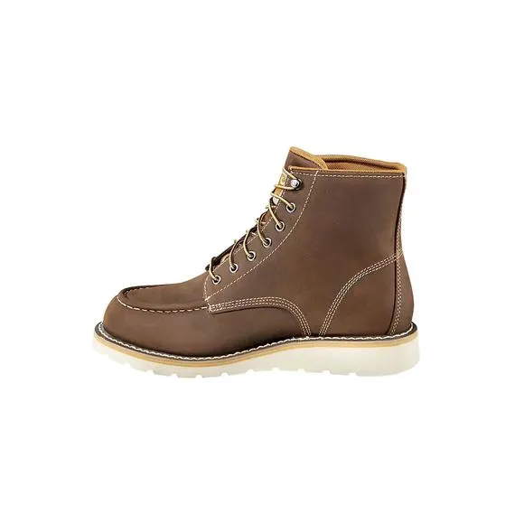 NEW CARHARTT men's waterproof 6&quot; wedge boot in brown