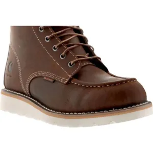 NEW CARHARTT men's waterproof 6&quot; wedge boot in brown