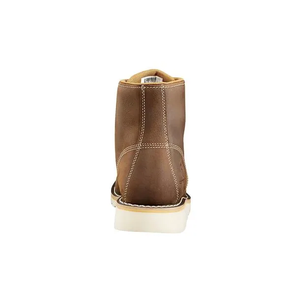 NEW CARHARTT men's waterproof 6&quot; wedge boot in brown