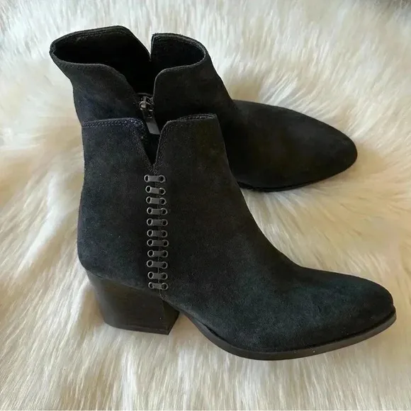 New Charly Amar Suede Leather Ankle Boots Sz 8