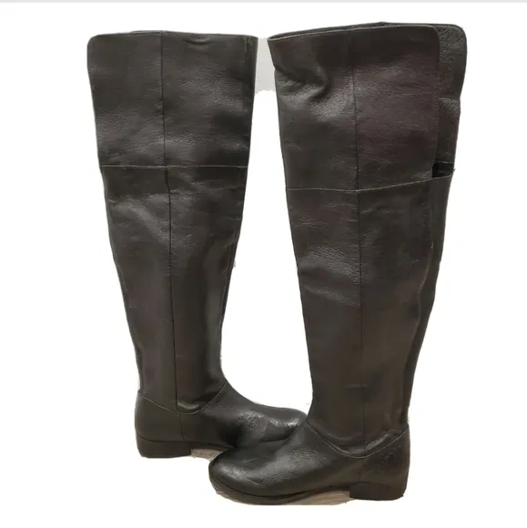 NEW Chinese Laundry Fawn Black Leather Boots