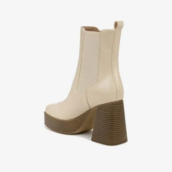 New Circus NY Sam Edelman Layla Bootie cream platform chunky sole ankle boots 9