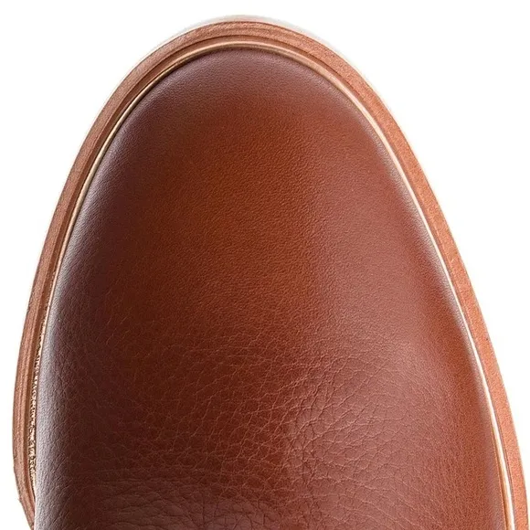 NEW Clarks Ellis Betty Tan Leather Heel Boots, Women’s Size UK 8D US 10.5M