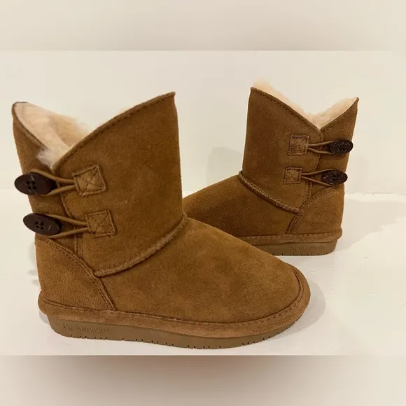 New! Cute BEARPAW GIRLS TODDLER-LITTLE KID ROSALINE FUR BOOT.