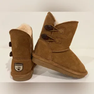 New! Cute BEARPAW GIRLS TODDLER-LITTLE KID ROSALINE FUR BOOT.