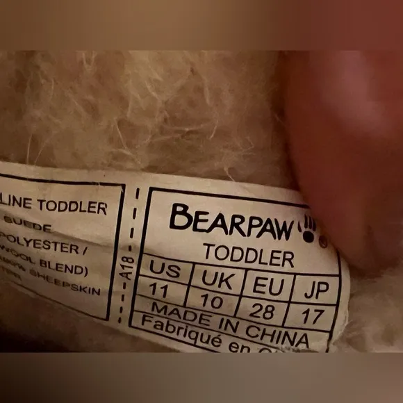 New! Cute BEARPAW GIRLS TODDLER-LITTLE KID ROSALINE FUR BOOT.