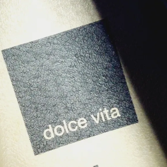 New Dolce Vita Ulyses Block Heel Black Suede Zip Up Boots K392