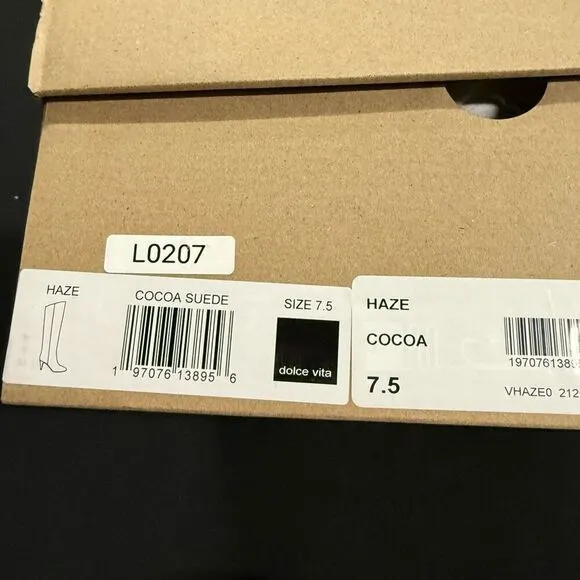 New Dolce Vita Haze Cocoa Suede Knee High Boots 7.5