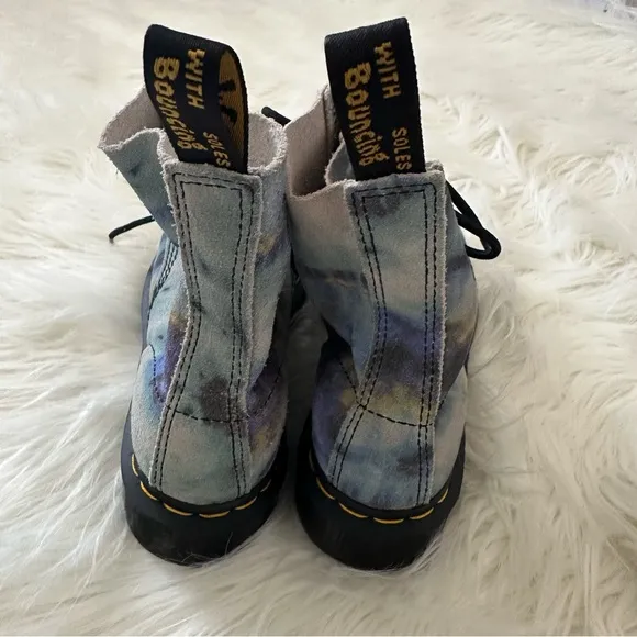 NEW DR MARTENS RARE 1460 Pascal Tie Dye Leather Boots