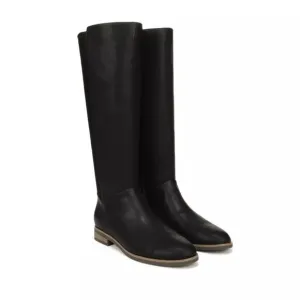 NEW Dr Scholl’s Women’s Leather Riding Stretch Boots Black 6.5
