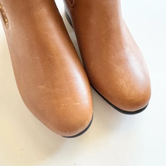 New El Malcreado Botines Girls Tan Leather Ankle Boots Size 12