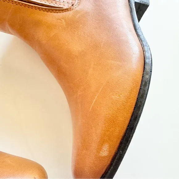 New El Malcreado Botines Girls Tan Leather Ankle Boots Size 12