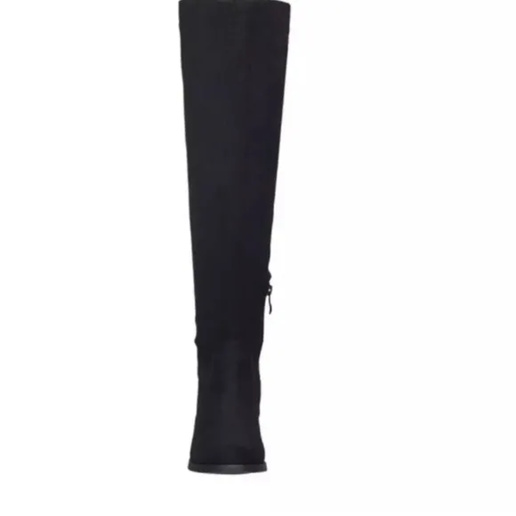 NEW! French Connection Over-the-Knee Micro Suede Boots /Size 7.5 US/ Black